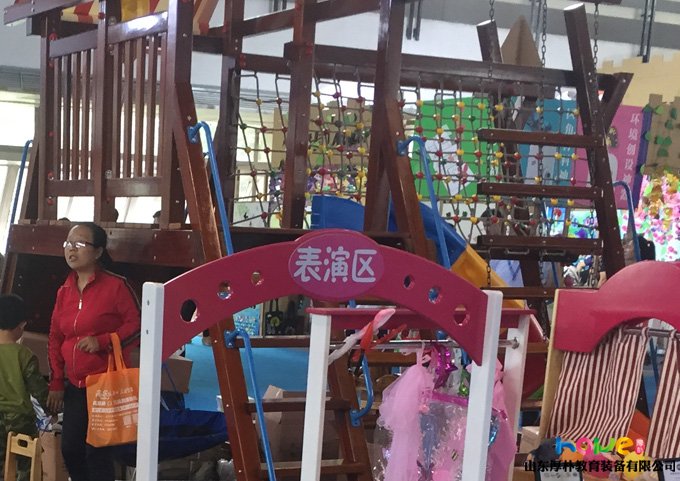 幼兒園實木滑梯 幼兒園戶外大型木質玩具 木質滑滑梯定制