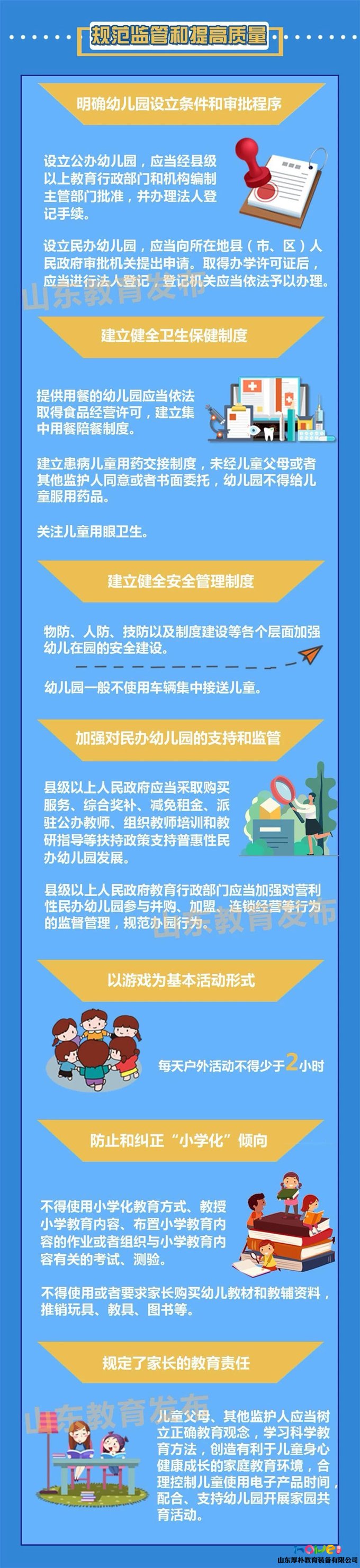 一圖讀懂！《山東省學前教育條例》2020年1月1日起施行