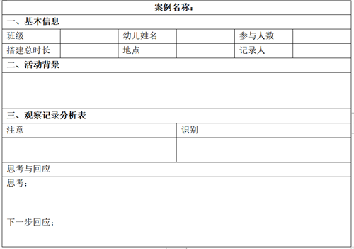 幼兒園積木建構游戲中的觀察與支持